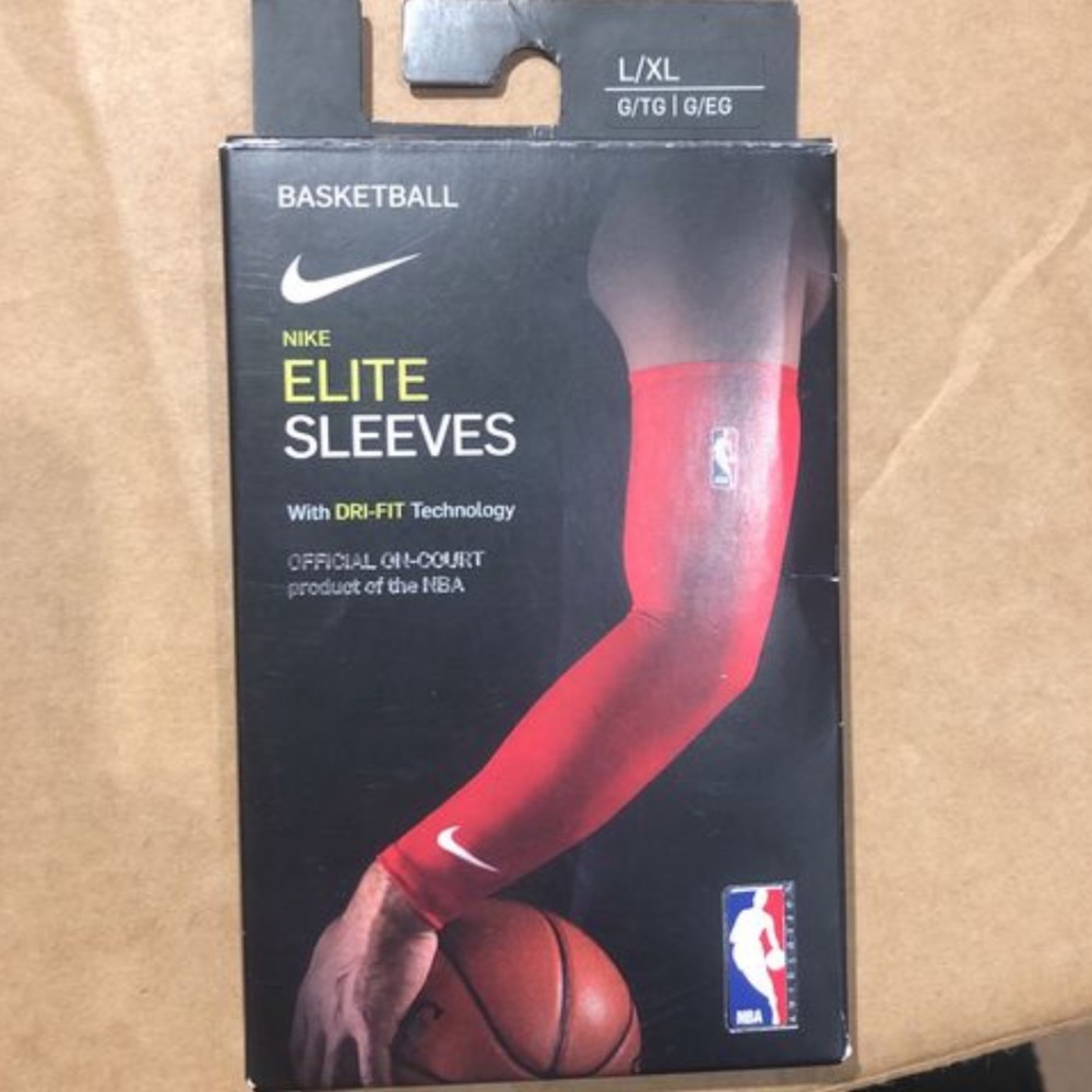 NBA Nike Elite Sleeves Dri-fit Red size: L/XL